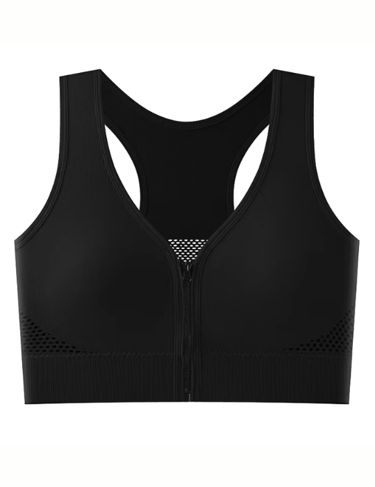 BelleNisa Front-Open Sports Bra – Comfortable & Supportive Activewear